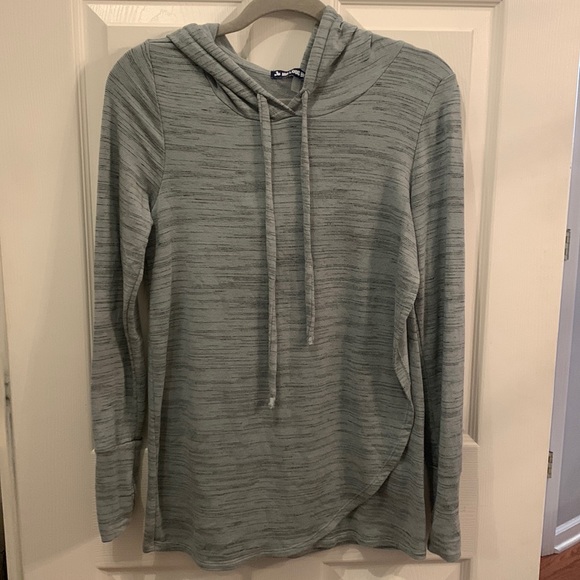 Ink Love and Peace tunic hoodie with crossover paneling - Size S. - Picture 1 of 4